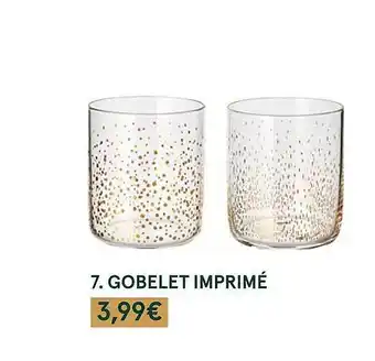 Monoprix Gobelet imprimé offre