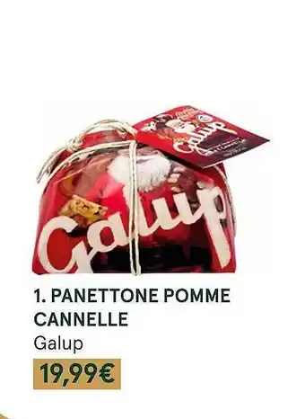 Monoprix Panettone pomme cannelle galup offre