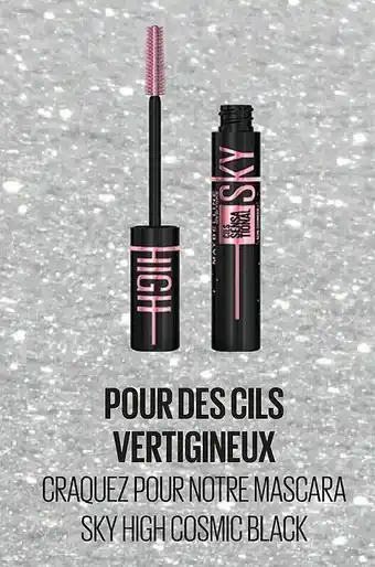 Monoprix Mascara sky high cosmic black offre