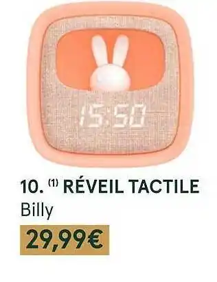 Monoprix Réveil tactile billy offre