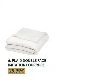 Monoprix Plaid double face imitation fourrure offre