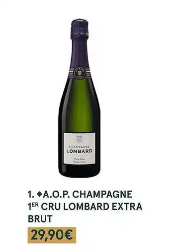 Monoprix A.o.p. champagne 1er cru lombard extra brut offre