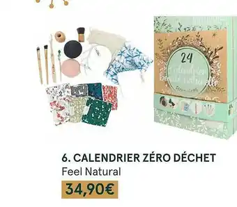 Monoprix Calendrier zéro déchet feel natural offre