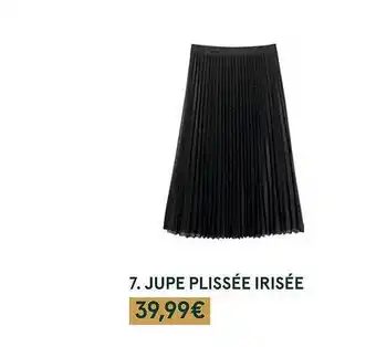 Monoprix Jupe plissée irisée offre