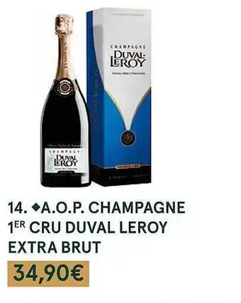 Monoprix A.o.p. champagne 1er cru duval leroy extra brut offre