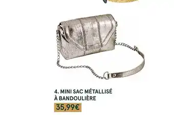 Monoprix Mini sac métallisé à bandoulière offre