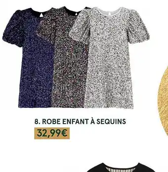 Monoprix Robe enfant à sequins offre