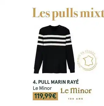 Monoprix Pull marin rayé le minor offre