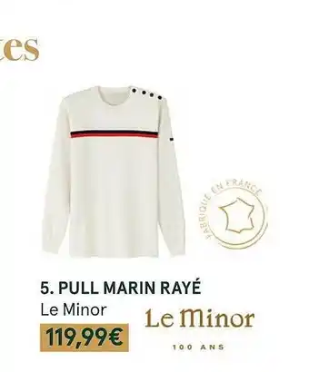 Monoprix Pull marin rayé le minor offre