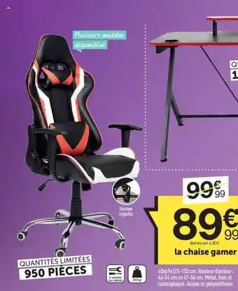 Centrakor La chaise gamer offre