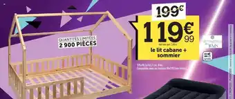Centrakor Le lit cabane + sommier offre