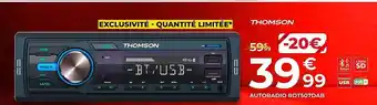Feu Vert Autoradio rdt507dab thomson offre