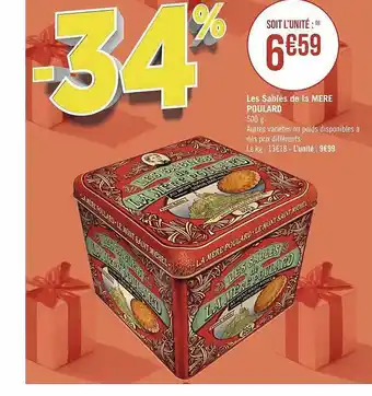 Géant Casino Les sablés de la mère poulard offre