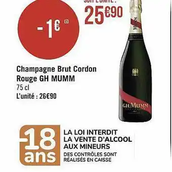 Champagne brut cordon rouge hg mumm