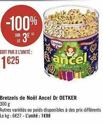 Bretzels de noël ancel dr oetker