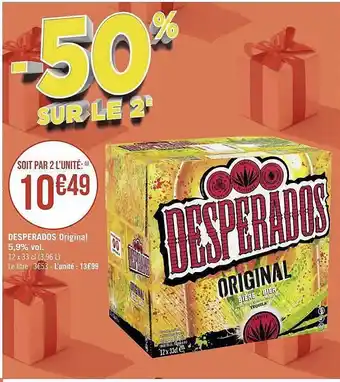 Géant Casino Desperados original 5,9% vol. offre