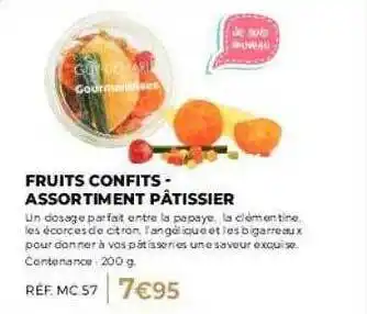 Guy Demarle Fruits confits - assortiment pâtissier offre