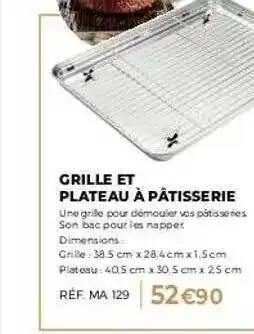 Guy Demarle Grille et plateau à pâtisserie offre