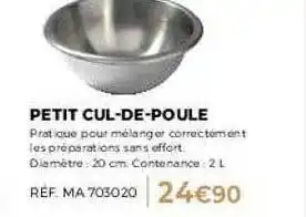 Guy Demarle Petit cul-de-poule offre