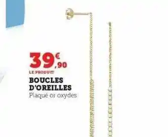 Hyper U Boucles d'oreilles offre