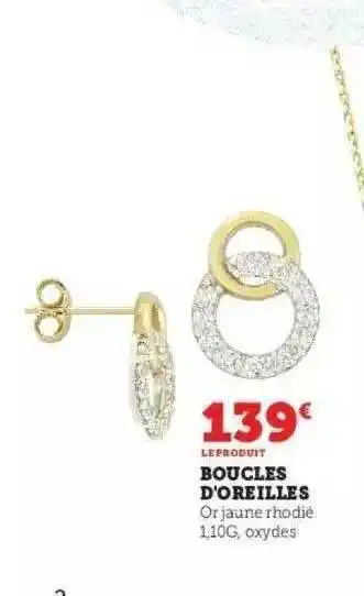 Hyper U Boucles d'oreilles offre