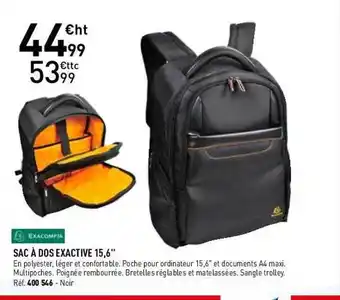 Hyperburo Sac à dos exactive 15,6 offre