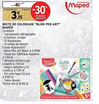 Intermarché Boîte de coloriage offre