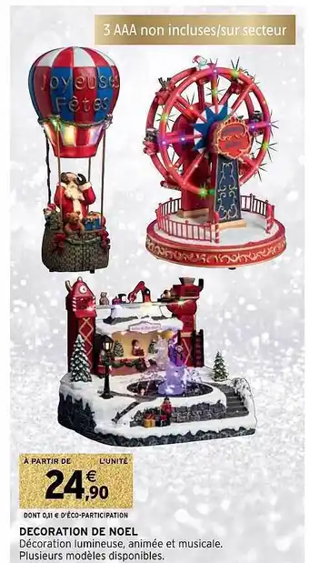 Intermarché Décoration de noël offre