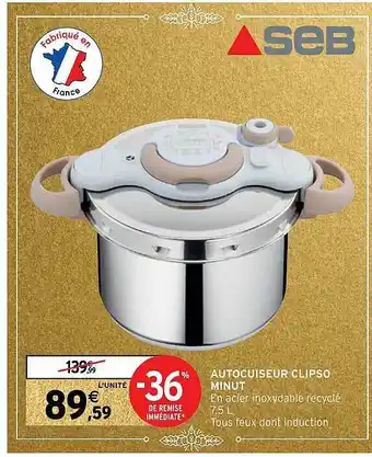 Autocuiseur clipso minut seb