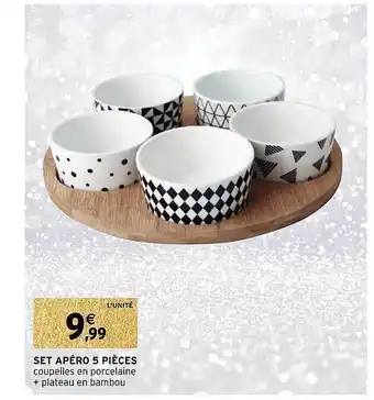 Intermarché Set apéro 5 pièces offre