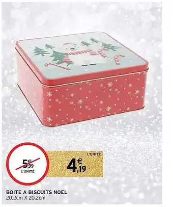 Intermarché Boîte à biscuits noël offre