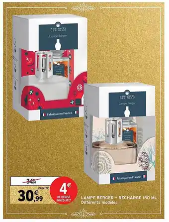 Intermarché Lampe berger + recharge 180ml offre