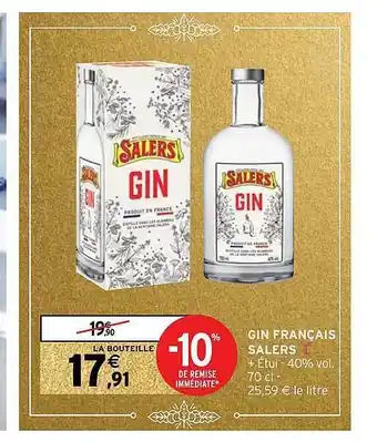 Intermarché Gin français salers offre