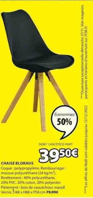 JYSK Chaise blokhus offre