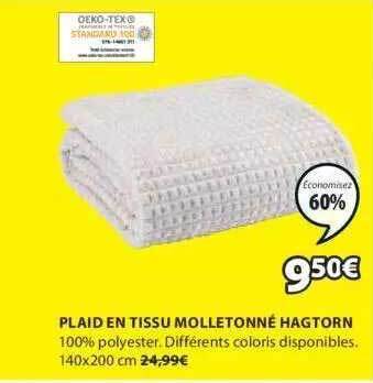JYSK Plaid en tissu molletonné hagtorn offre