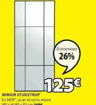 JYSK Miroir studstrup offre