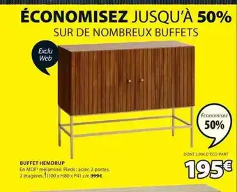 JYSK Buffet hemdrup offre