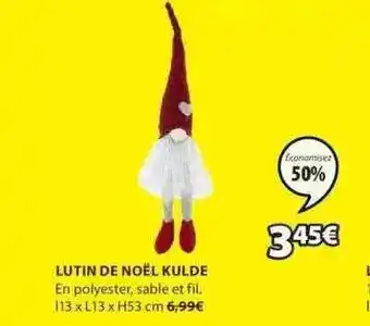JYSK Lutin de noël kulde offre