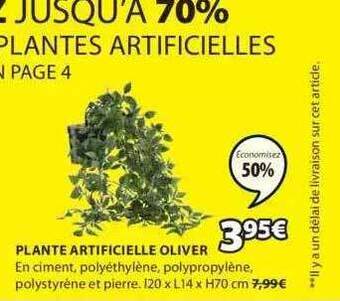 JYSK Plante artificielle oliver offre