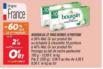 Netto Boursin ail et fines herbes 10 portions offre