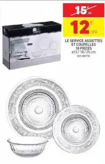 Stokomani Le service assiettes et coupelles 18 pièces offre