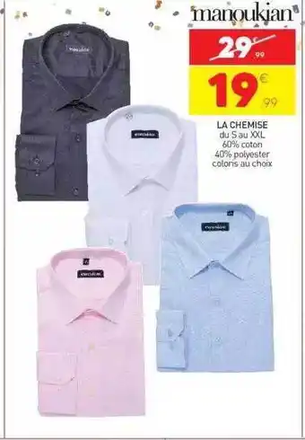 Stokomani La chemise manoukian offre