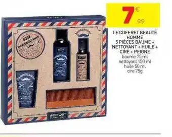 Stokomani Le coffret beauté homme 5 pièces baume + nettoyant + huile + cire + peigne offre