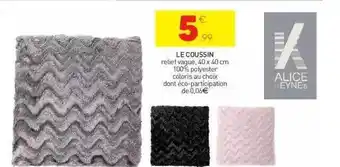Stokomani Le coussin alice keyne's offre