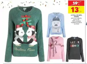 Le pull de noël femme