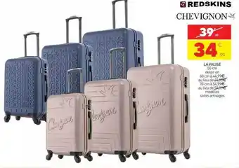 Stokomani La valise red skins, chevignon offre
