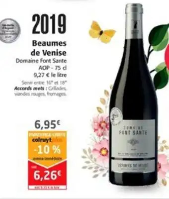 Colruyt Beaumes de Venise offre