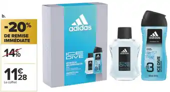 Carrefour Adidas coffret 2 produits offre