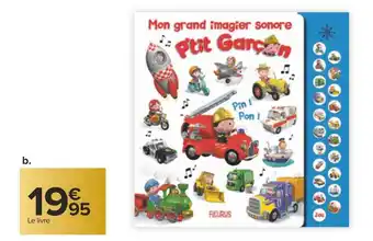 Carrefour Mon imagier sonore p’tit garçon offre