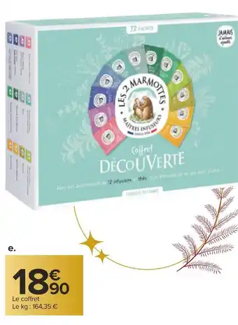 Les 2 marmottes coffret découverte thés & infusions